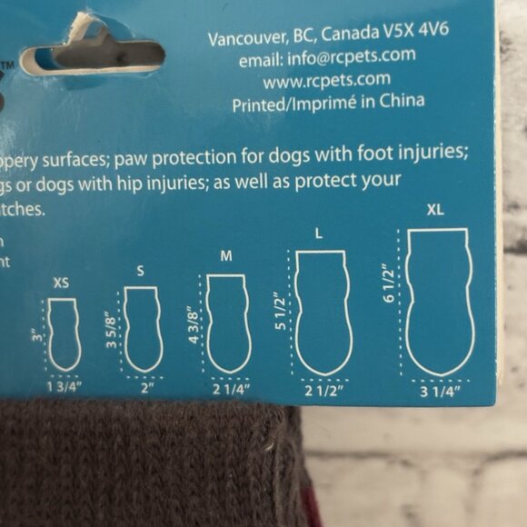 RC Pet Products Pawks Anti-Slip Dog Socks Size M NWT - Picture 3 of 3